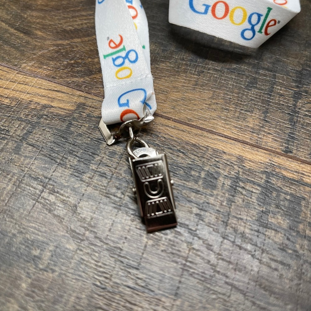 Google Lanyard Unisex OS Tech Swag White - Picture 2 of 5